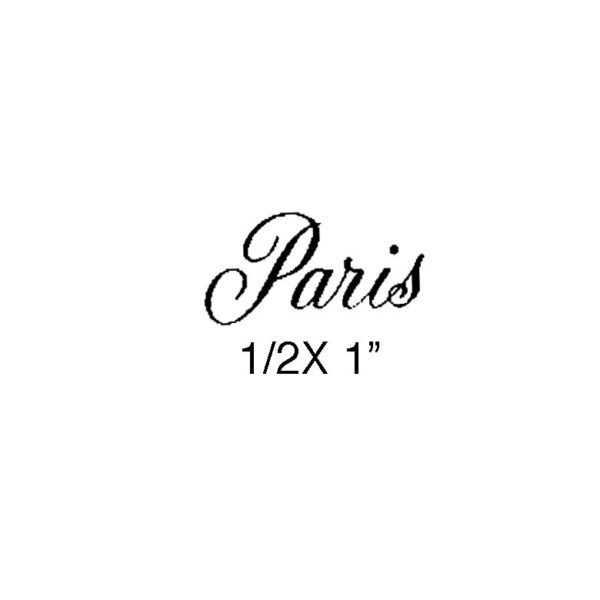 CPR118B Paris Rubber Stamp