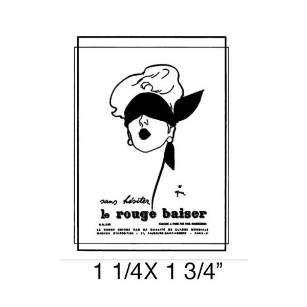 CPR218B Le Rouge Rubber Stamp