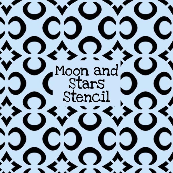 Moon and Stars Stencil