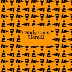 Candy Corn Stencil