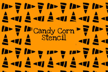 Candy Corn Stencil