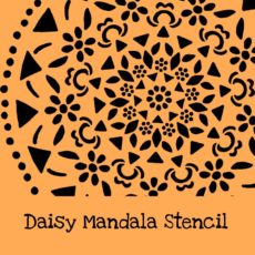 Daisy Mandala Stencil