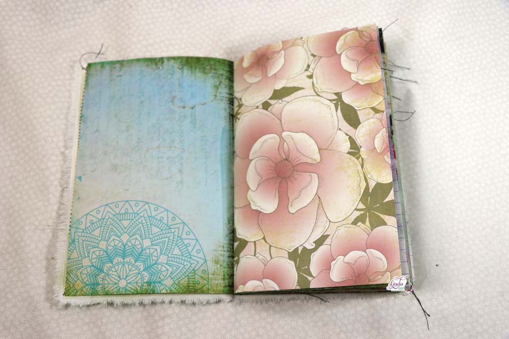 Gel Print Fabric Junk Journal Cover Tutorial