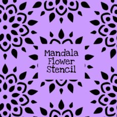 Mandala Flower Stencil