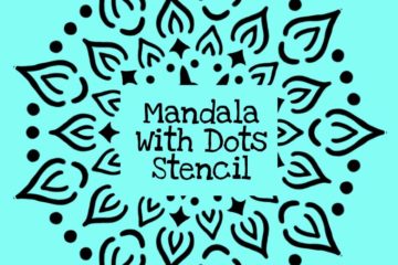Mandala With Dots Stencil