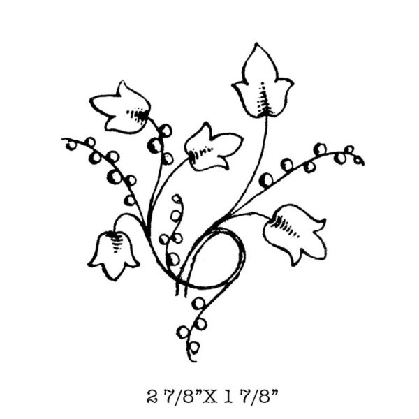 CFF507D Berry Vine Rubber Stamp
