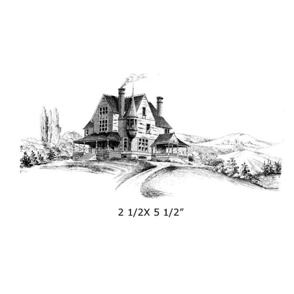 CHC119F Home Sweet Home Rubber Stamp