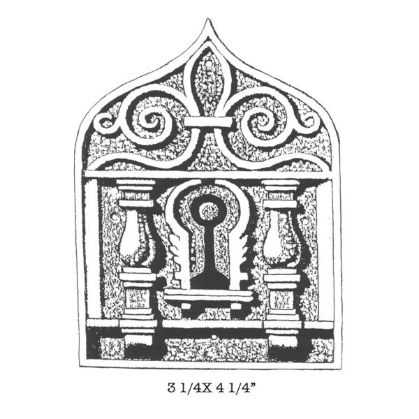 CPA110F Keyhole Shrine Rubber Stamp