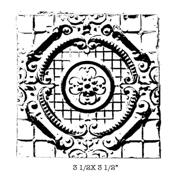 CSE400F Tin Tile Rubber Stamp