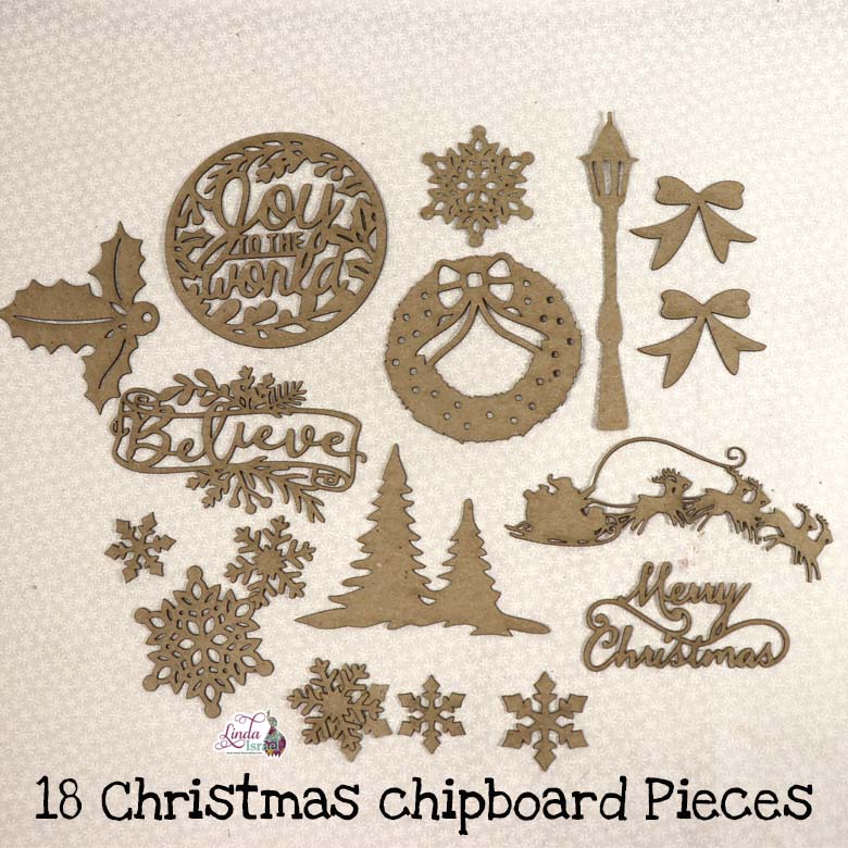 Christmas Chipboard Pieces