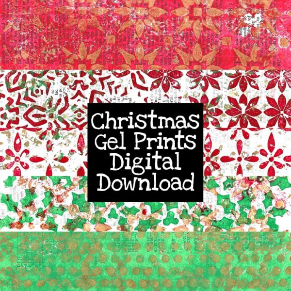 Christmas Gel Prints Digital Download