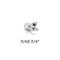 FF213A Rose Rubber Stamp