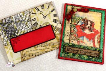 Day 10 of 12 Days of Junk Journal Gift Ideas Card and Envelope