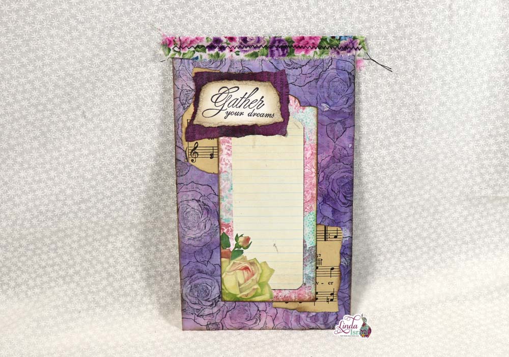 Day 6 of 12 Days of Junk Journal Gift Ideas Notepad