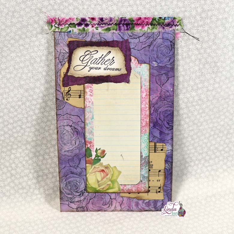 Day 6 of 12 Days of Junk Journal Gift Ideas Notepad