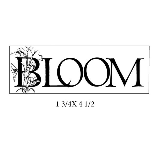 CFF414F Bloom Rubber Stamp