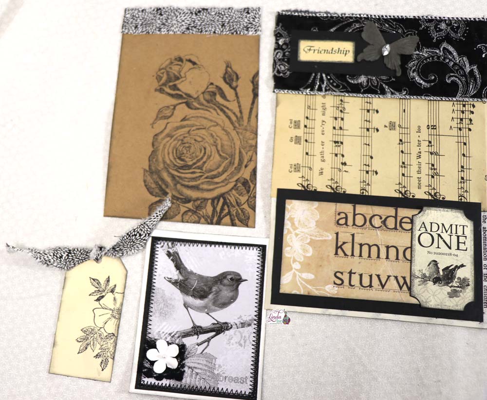 Creating a Monochrome Junk Journal Page Part 1