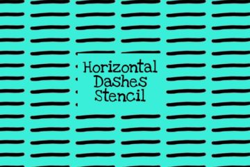Horizontal Dashes Stencil