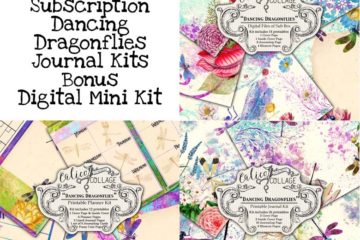 Virtual Subscription Dancing Dragonflies Journal Kit
