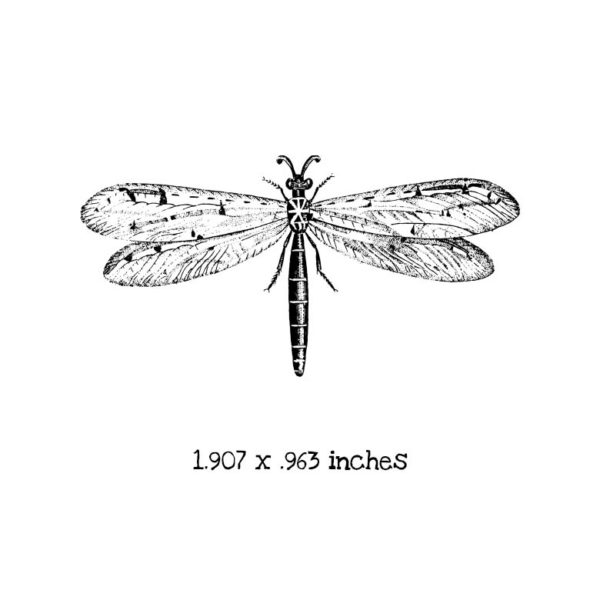 BD104D Dragonfly 2 Rubber Stamp