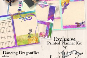 Dancing Dragonflies Printed Planner Kit