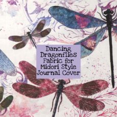 Dancing Dragonflies Fabric for Midori Style Cover