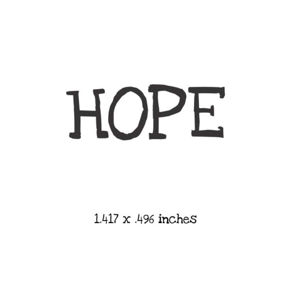 WH105A Hope Rubber Stamp