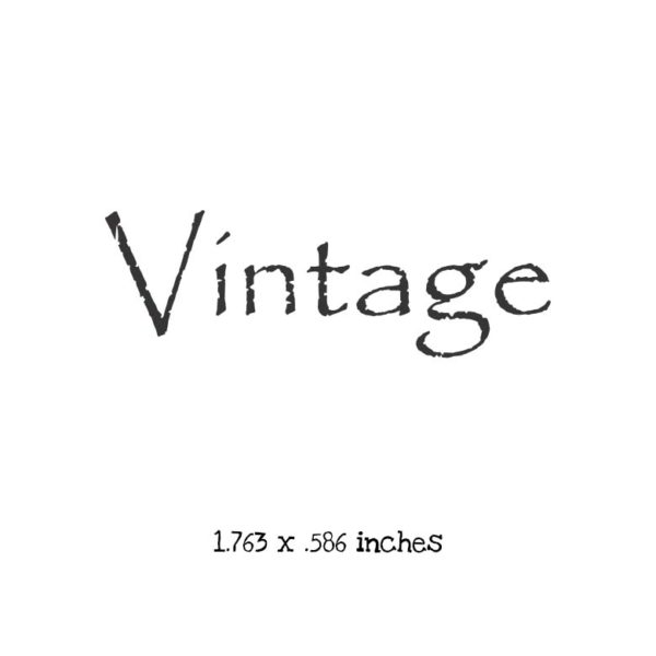 WH118B Vintage 2 Rubber Stamp