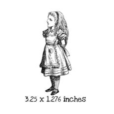 AW108D Alice Rubber Stamp