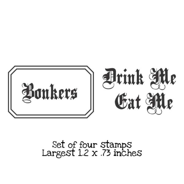 AW118D Bonkers QT Rubber Stamps