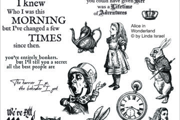 Alice in Wonderland Rubber Stamp Collection