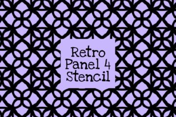 Retro Panel 4 Stencil
