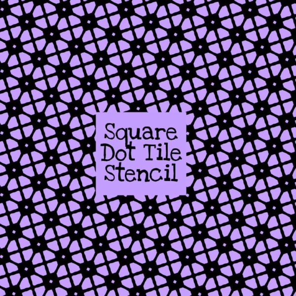 Square Dot Tile Stencil