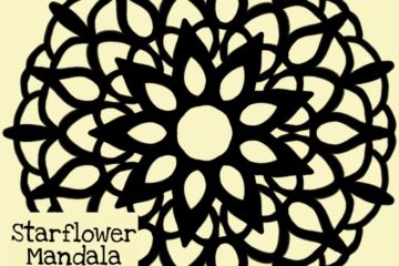 Starflower Mandala Stencil