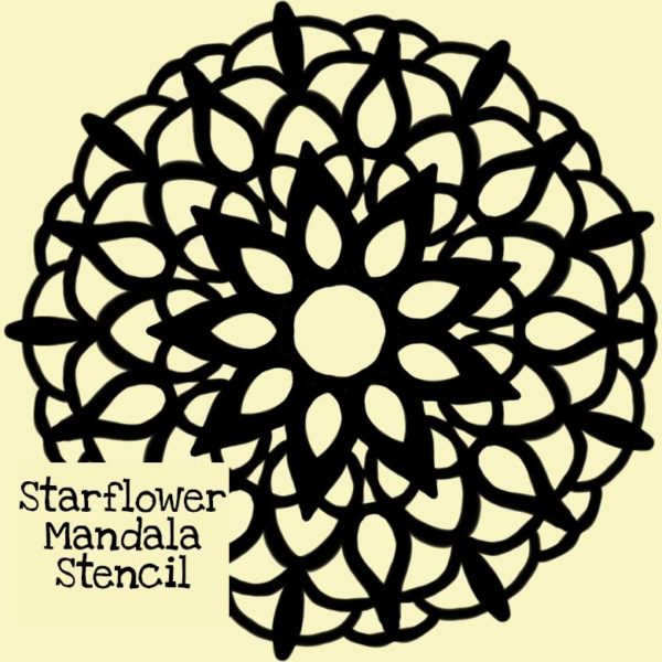 Starflower Mandala Stencil