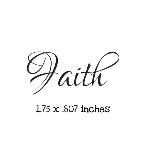 WH126A Faith Rubber Stamp