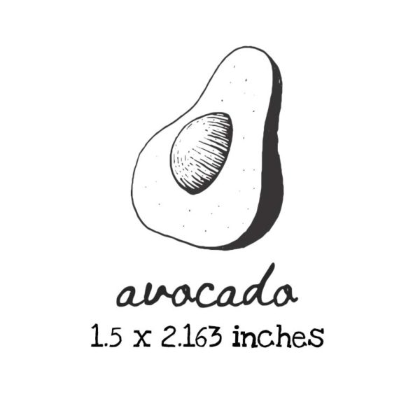 AP214C Avocado Rubber Stamps