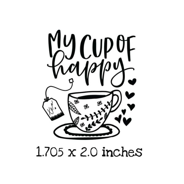 TG110C My Cup of Happy Rubber Stamp