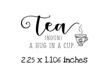 TG112C Hug in a Cup Rubber Stamp