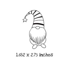 GN0104C Gnome 4 Rubber Stamp
