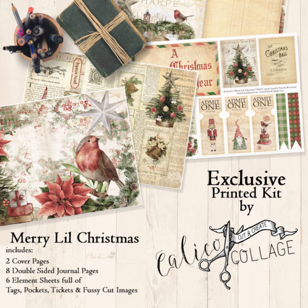 Exclusive Merry Lil Christmas Printed Journal Kit