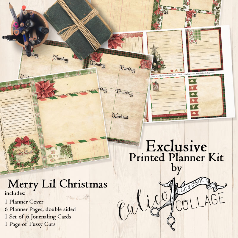Merry Lil Christmas Printed Planner Kit