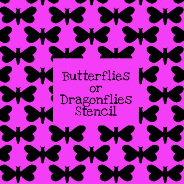 Butterflies or Dragonflies Stencil