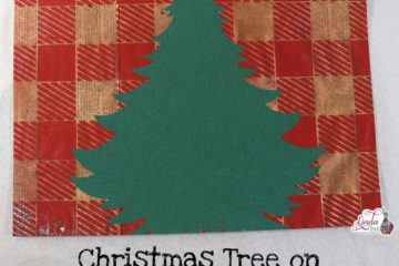 Christmas Tree on Red Buffalo Plaid Digital Download