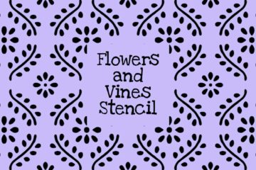 Flowers and Vines Stencil