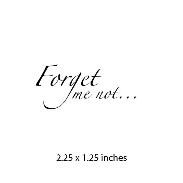 CHF228C Forget me not Rubber Stamp