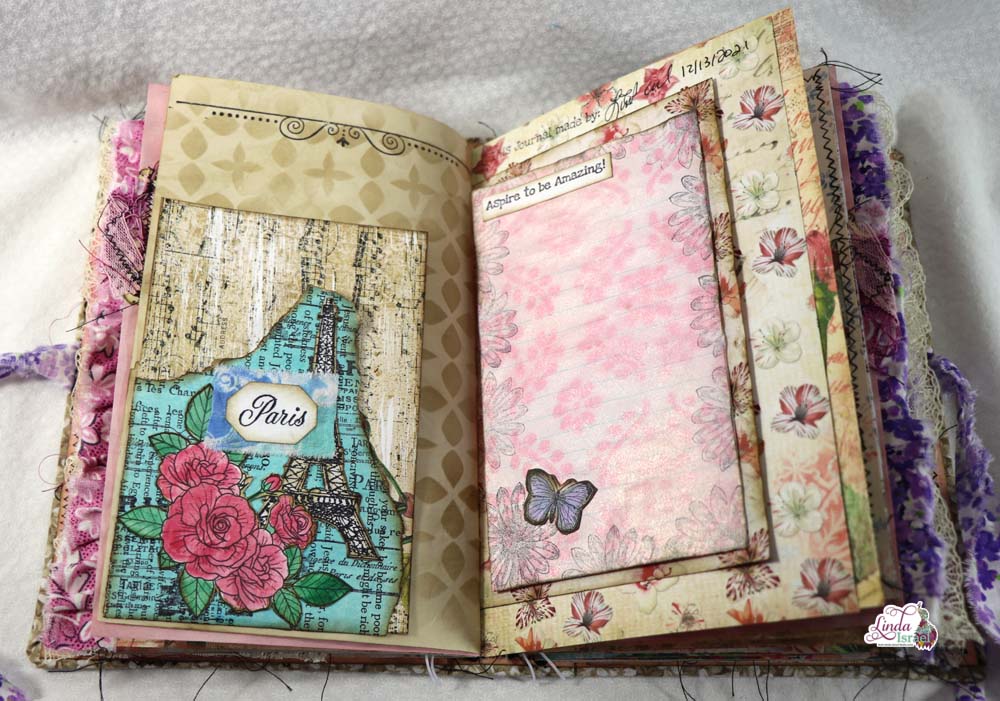 Live Creating Take Me To Paris Junk Journal Image 2