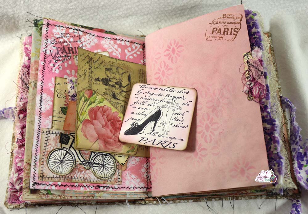 Live Creating Take Me To Paris Junk Journal Image 2