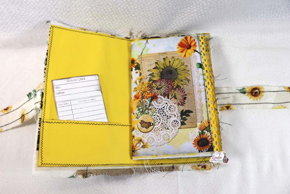 Sewn Sunflower Journal Cover Tutorial