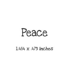 WD113B Peace Rubber Stamp